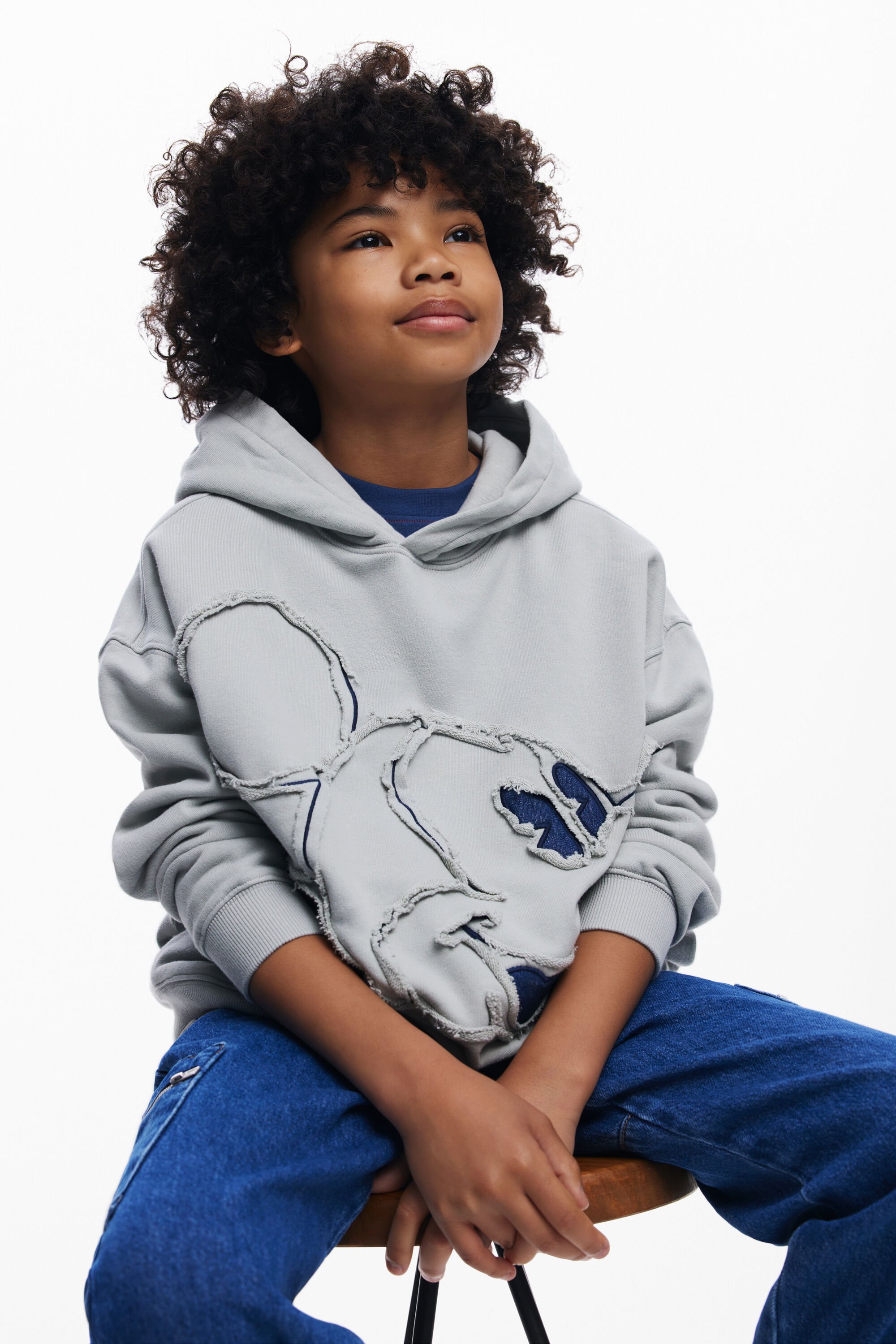 Denim sweatshirt Mickey Mouse