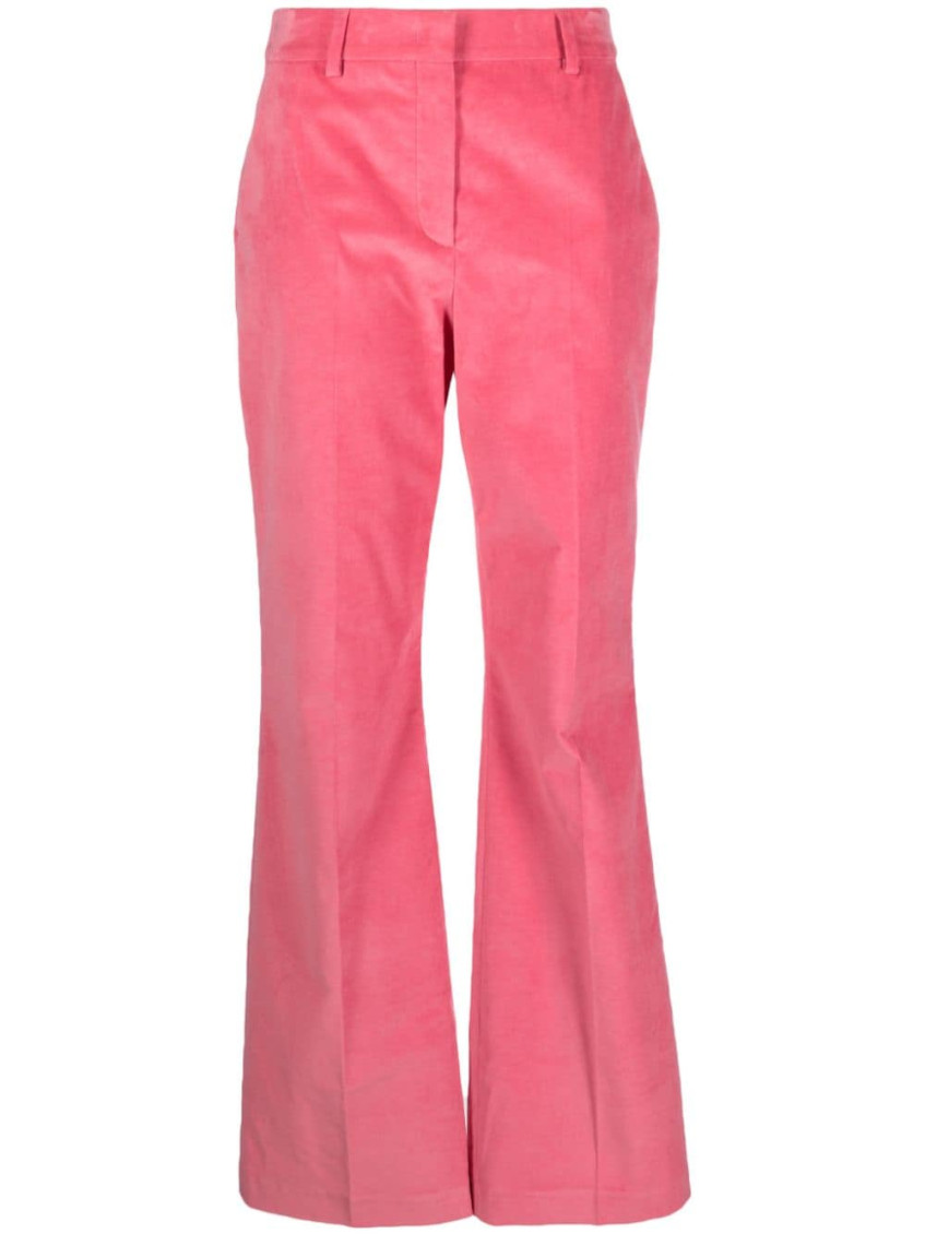 Light Pink Flare-leg Trousers