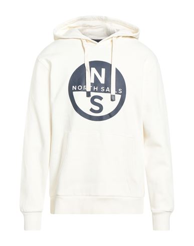 North Sails Man Sweatshirt Off white Size L Cotton