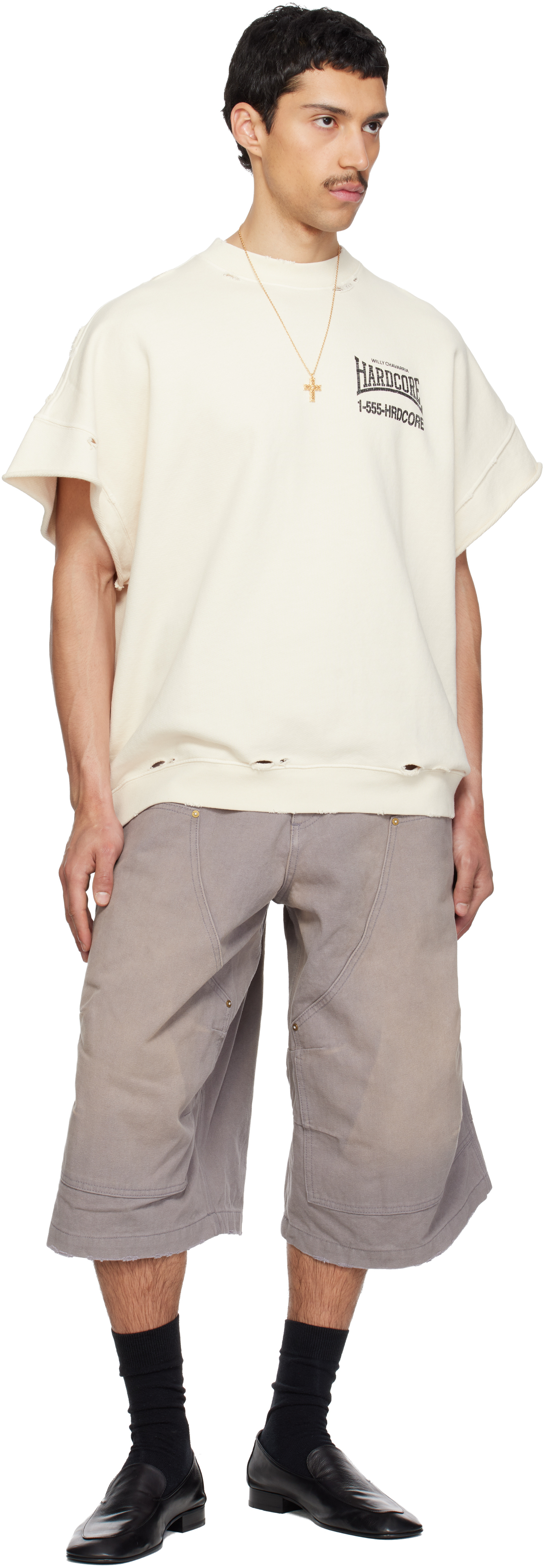 Gray Stockton Dbl Knee Shorts