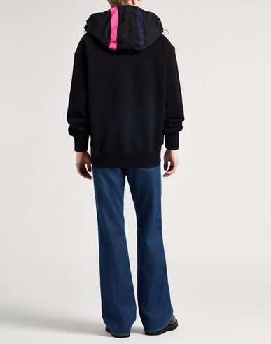 Man Sweatshirt Black Size M Cotton, Polyester, Elastane