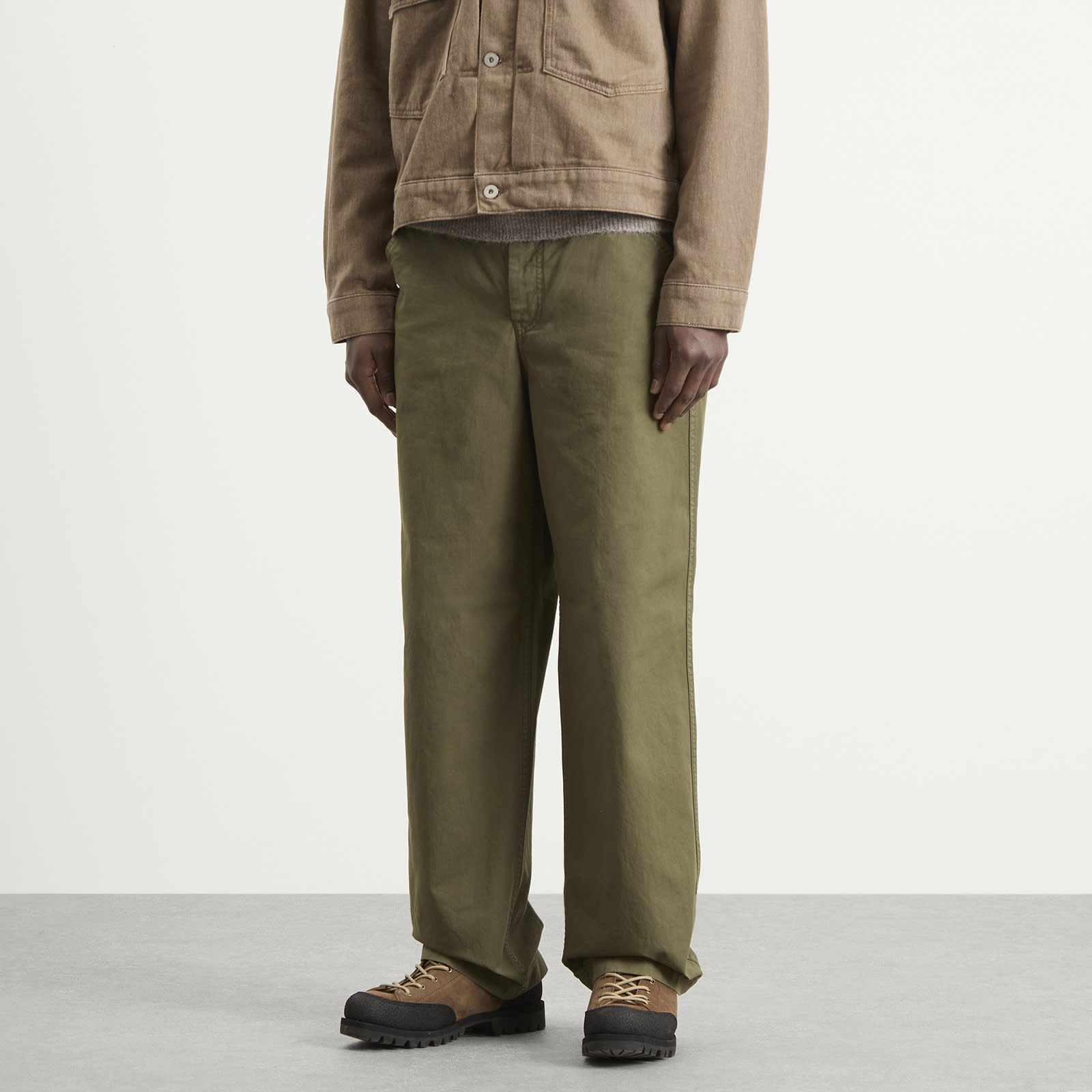 Men's Kvitfjell Relaxed Cotton Twill Pants Olive Night