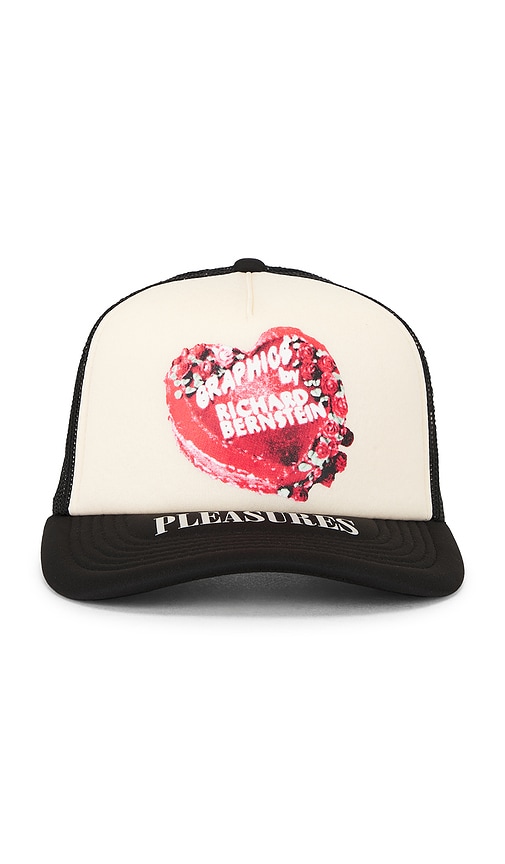 Pleasures Cake Trucker Hat in Black - Black. a