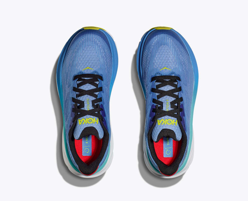 HOKA Clifton 9 Shoes in Virtual Blue/Cerise