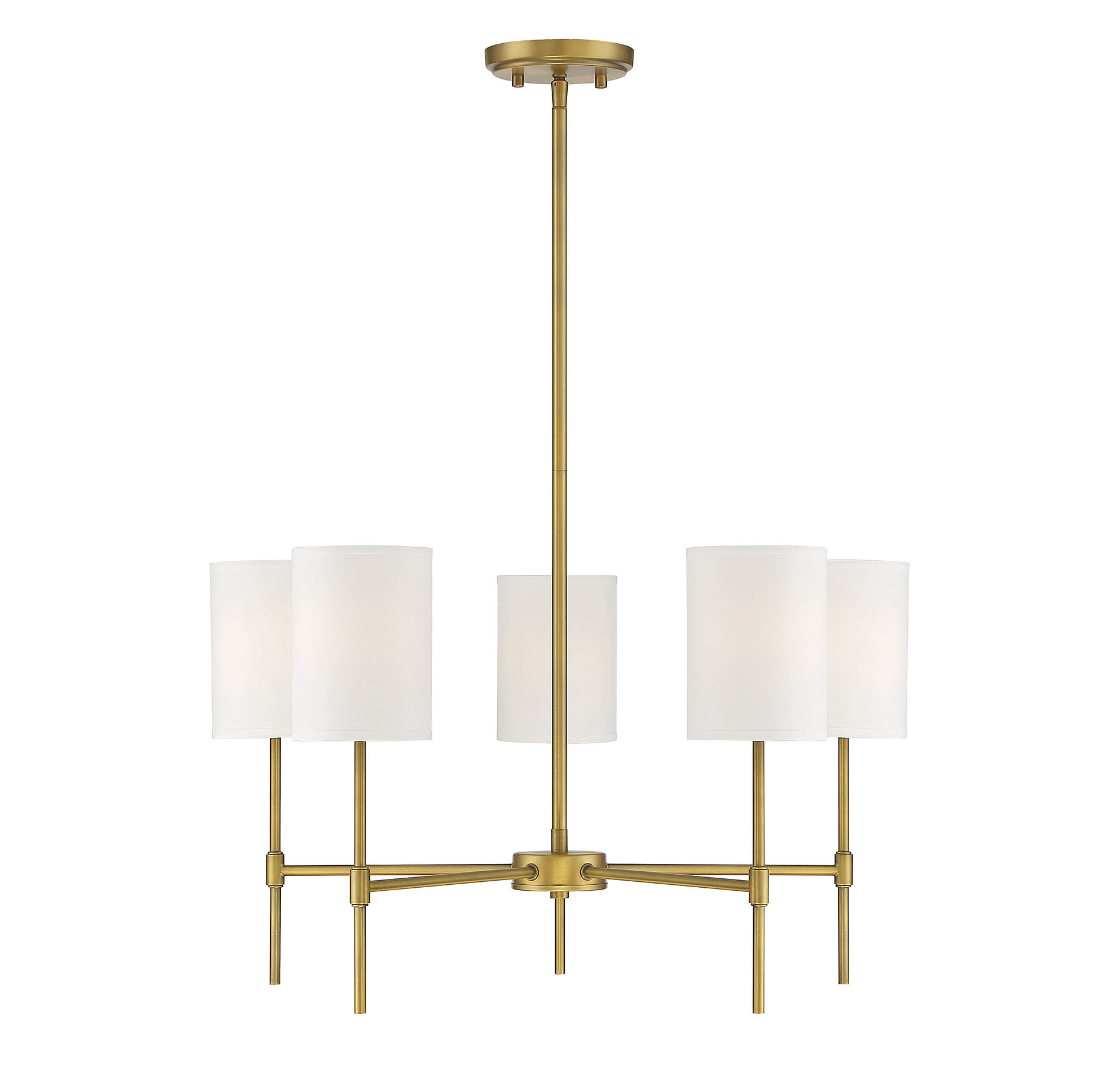 Trade Winds Leslie 5-Light Chandelier in Natural Brass - TW30072-NB