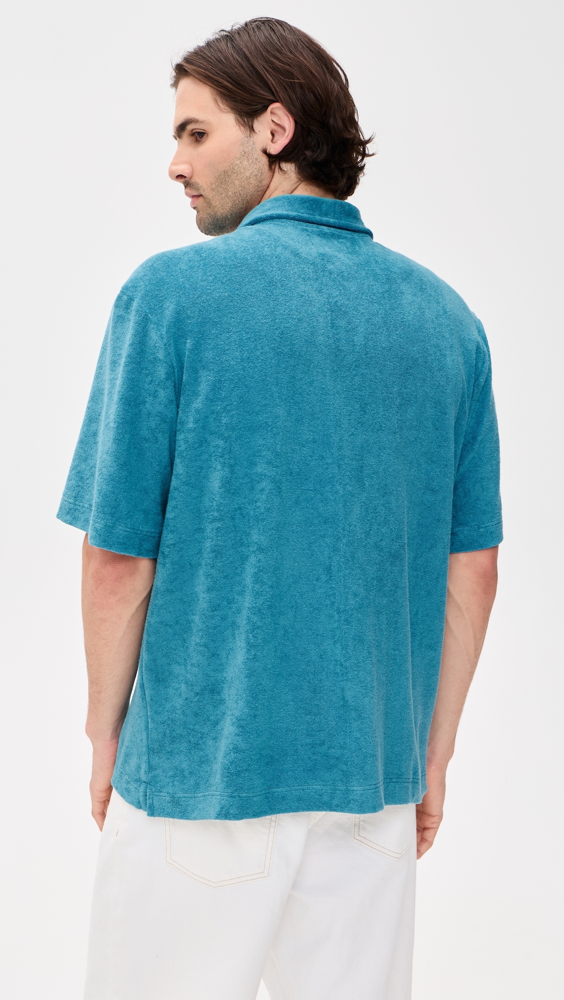 Terry Cocktail Shirt Aqua Blues