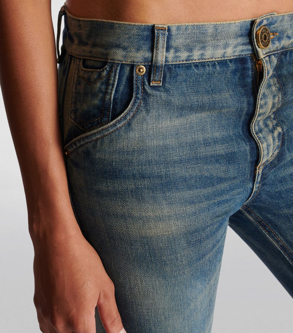 Low-Rise Bootcut Jeans