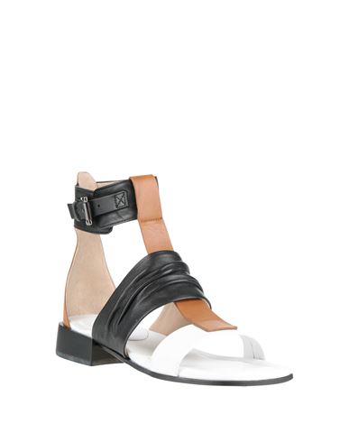 Woman Sandals Black Size 9 Leather