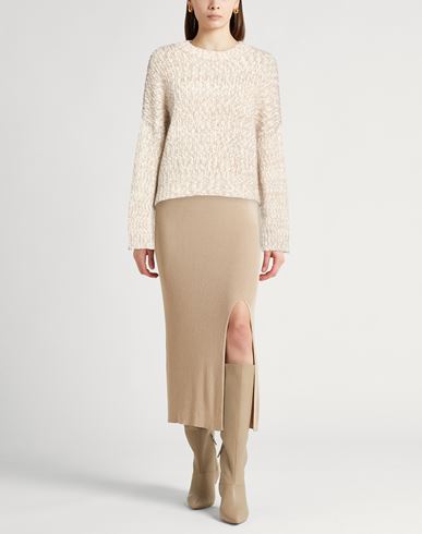 Woman Sweater Beige Size 6 Wool, Cotton, Mohair wool, Silk