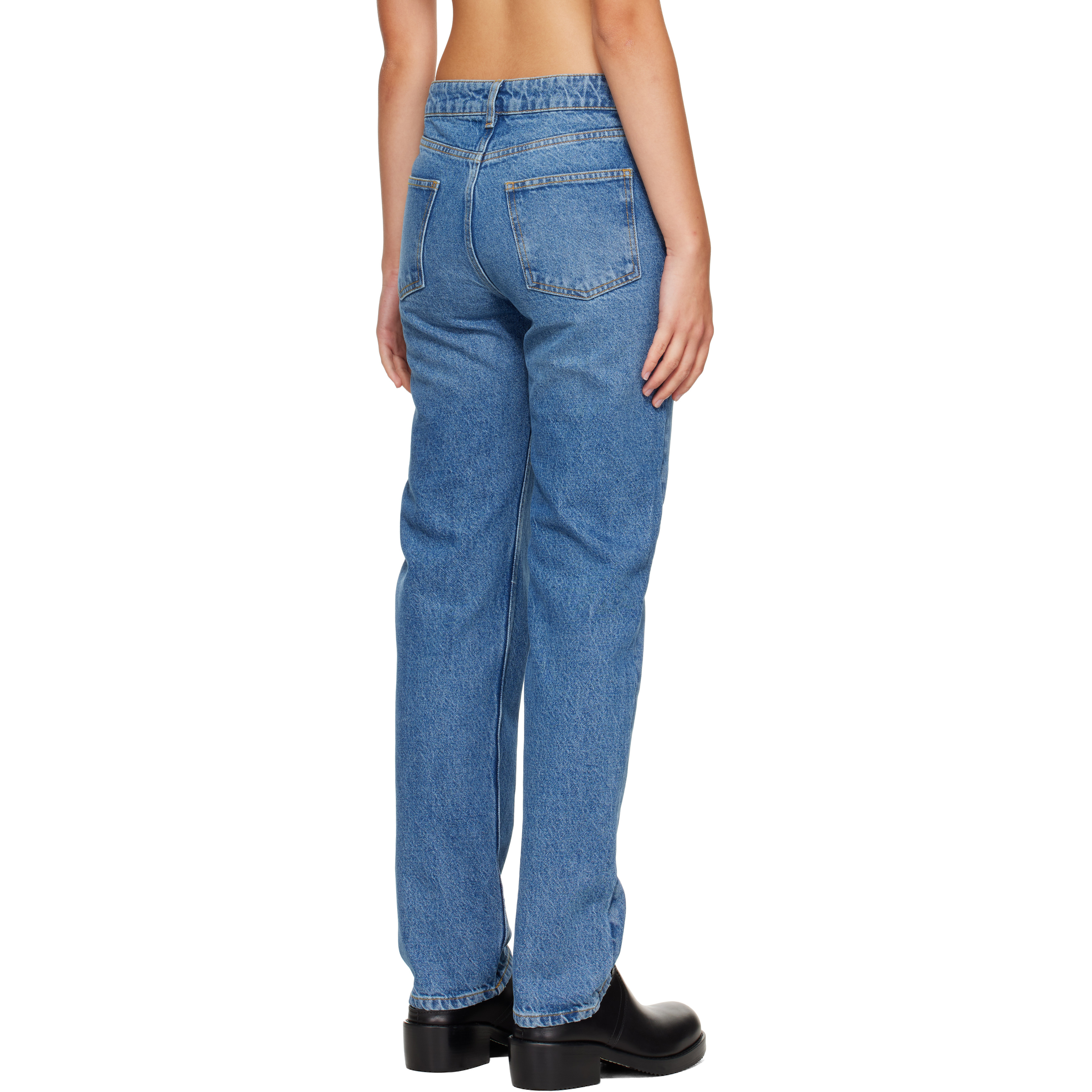 Blue Braided Jeans