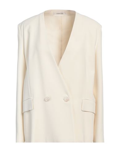 Liviana Conti Woman Blazer Cream Size 8 Viscose, Acetate, Polyester