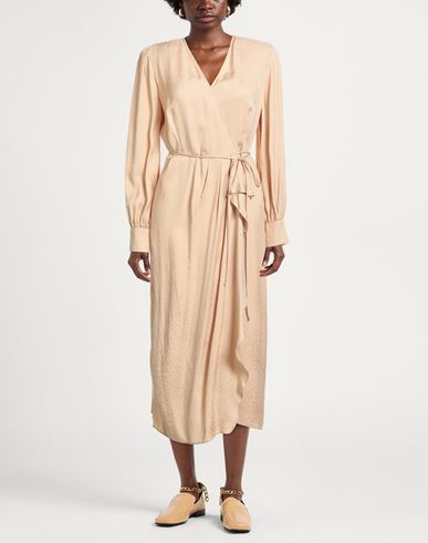 Woman Midi dress Sand Size 10 Viscose