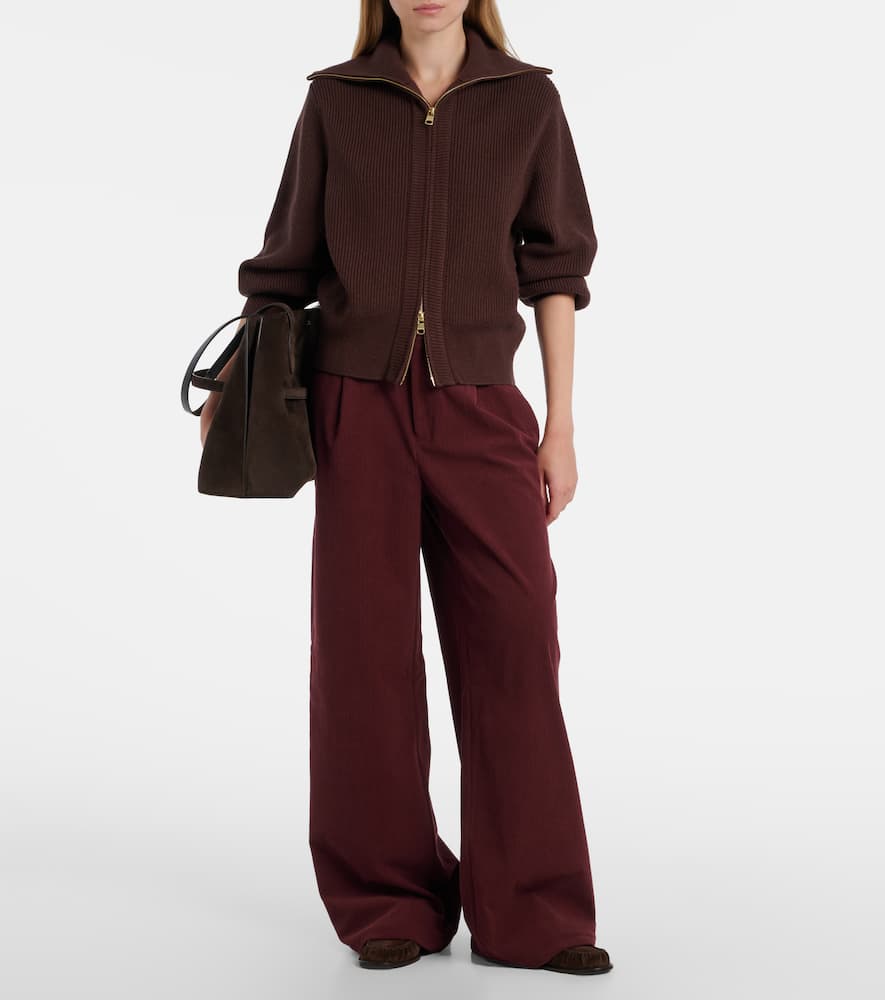 Enrico zip-up cardigan