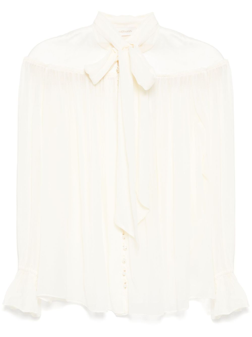 Shimmering buttons blouse - Neutrals