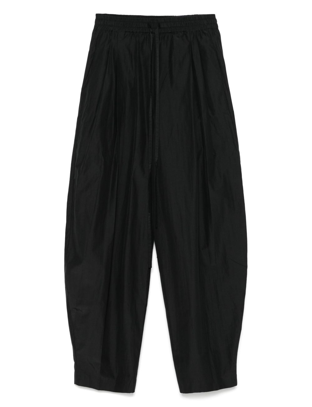 THE ANDAMANE pleat-detail trousers - Black