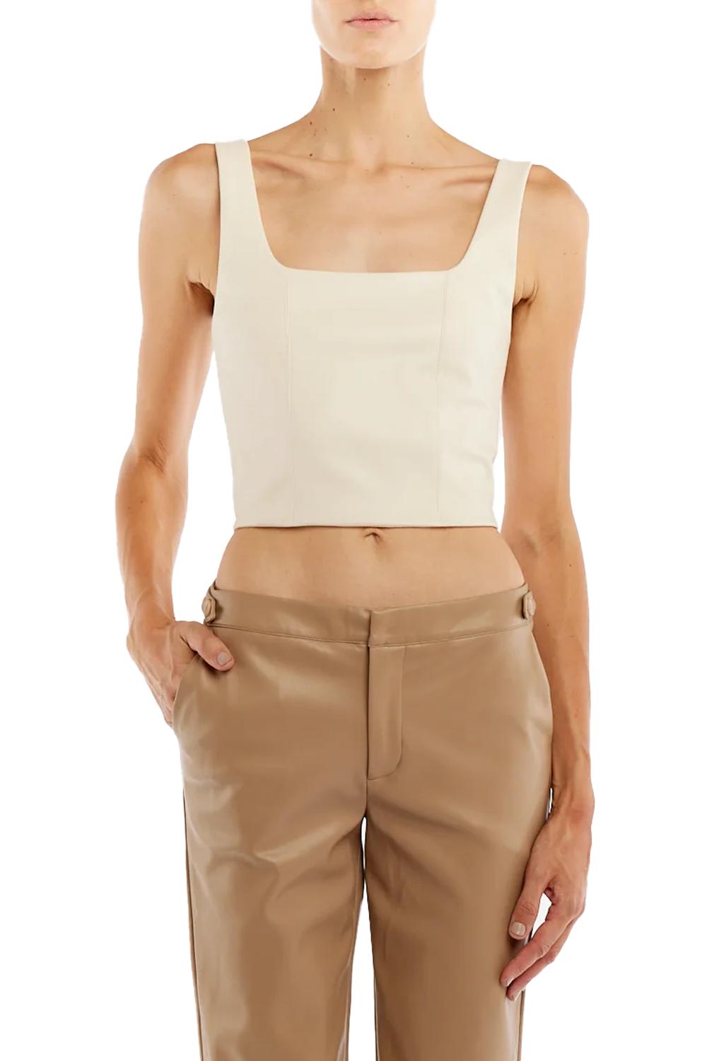 Benny Bustier Top In Ivory