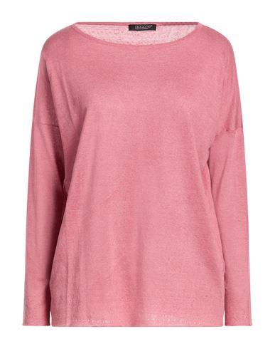 Woman Sweater Antique rose Size 2 Linen, Cotton