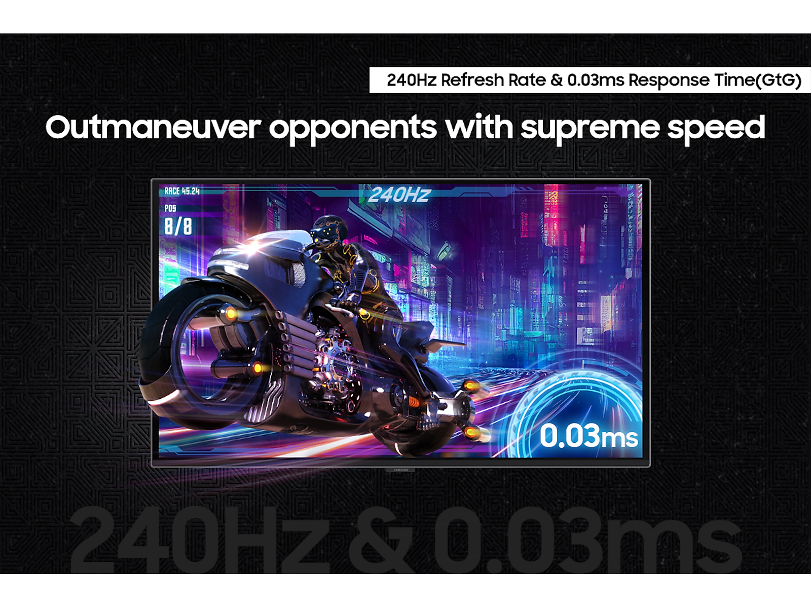 27" Odyssey OLED G6 (G61SD) QHD 240Hz 0.03ms FreeSync™ Premium Pro Gaming Monitor with Sleek Metal Design(LS27DG610SNXZA)