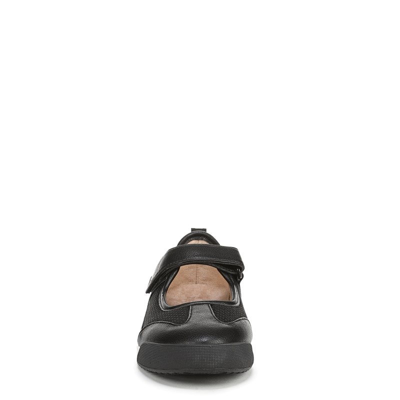 Women's Greta Ballet Sneakers (Black Mesh Faux Leather)