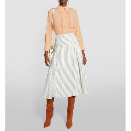 Lace trim shirt - Neutrals