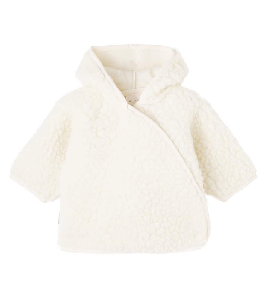 Baby hooded wool jacket