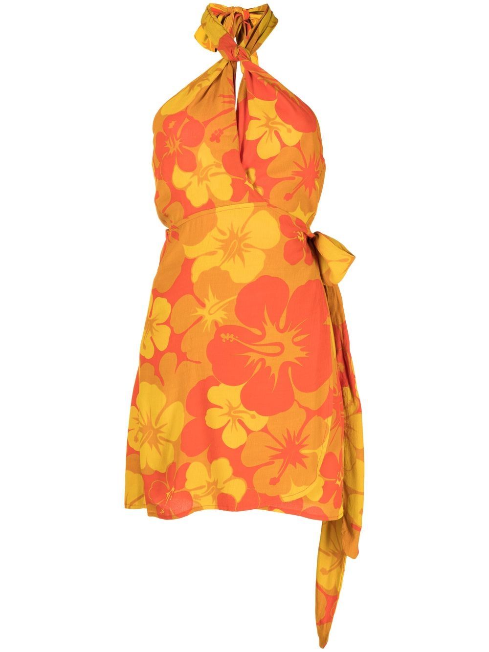 Odette Belted Halter Dress