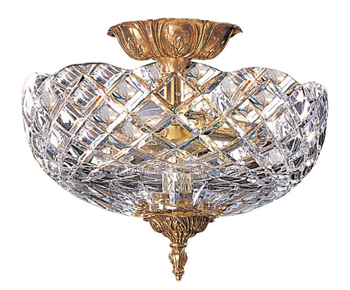2-Light 12" Ceiling Light in Olde Bra