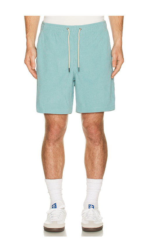 Fair Harbor Wilder Stretch Corduroy Shorts in Teal. - L also in S, M, XL/1X