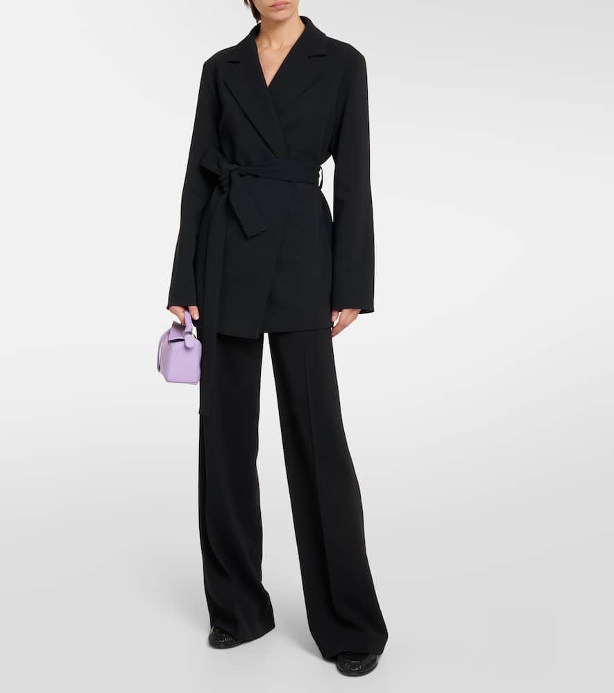 Alane high-rise cady wide-leg pants