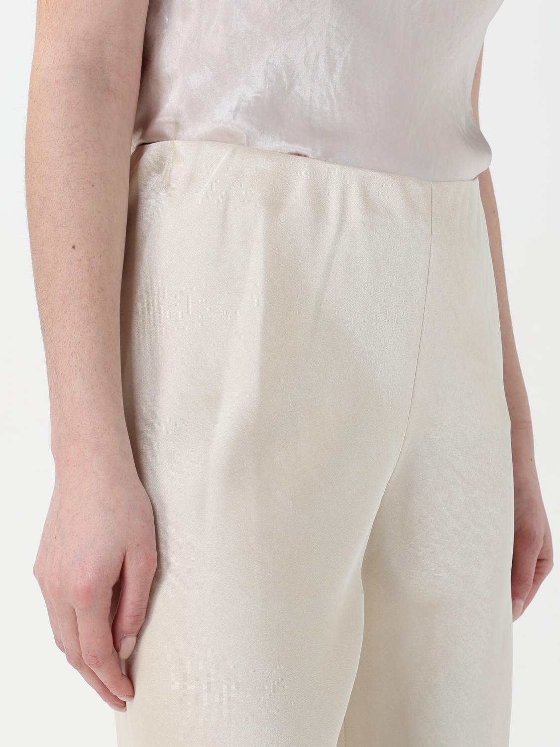 Pants VINCE Woman color Yellow Cream