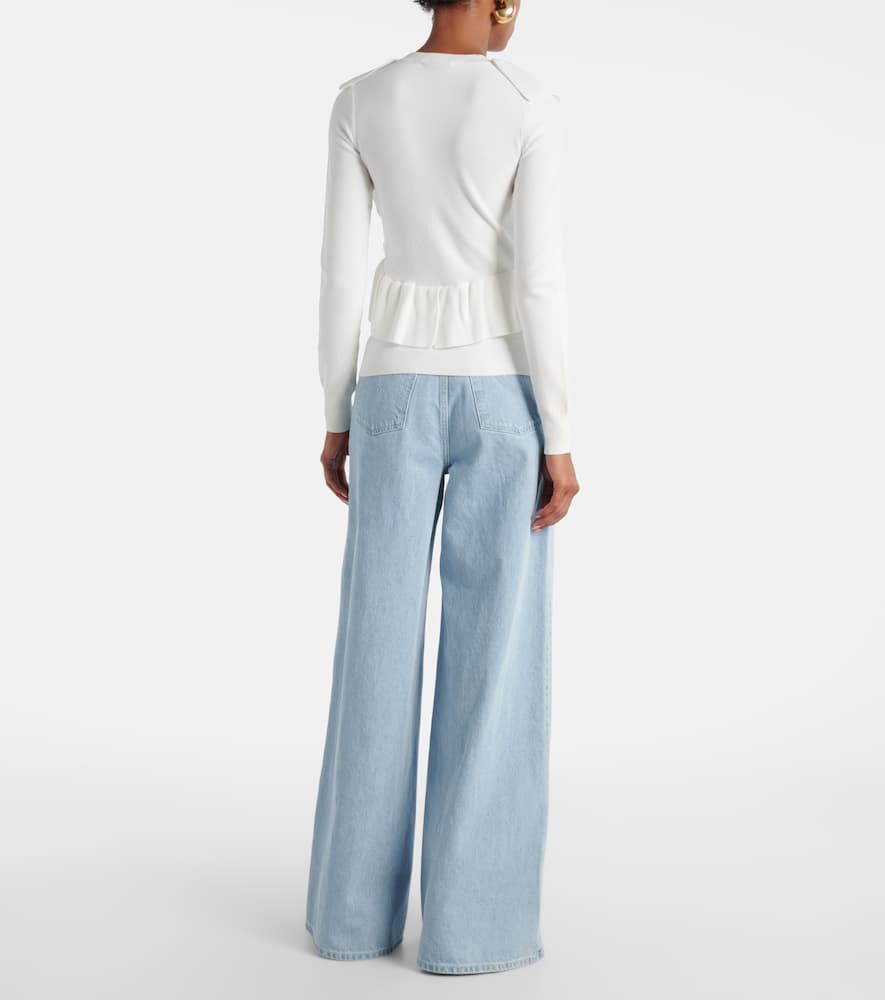Agenzia knitted ruffled top