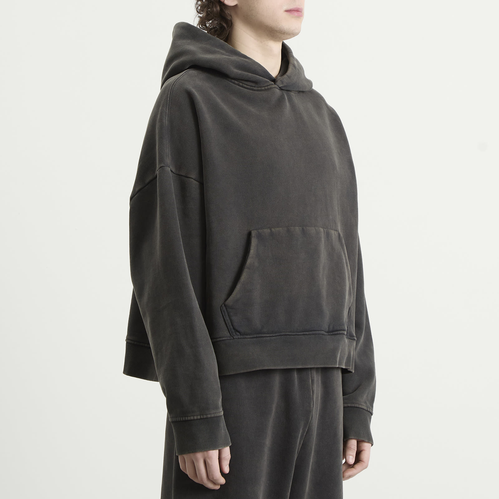 Men's Heavy Hoodie Washed Black