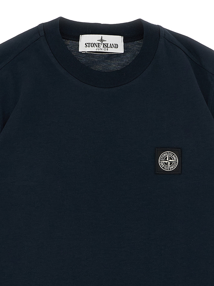 Boy Navy Blue Logo T-Shirt