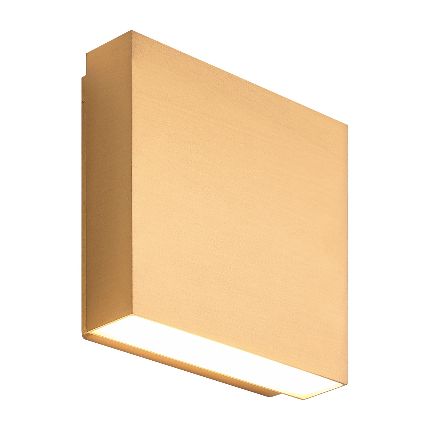 Aged Gold Brass LED Outdoor Lantern from the Weston Collection