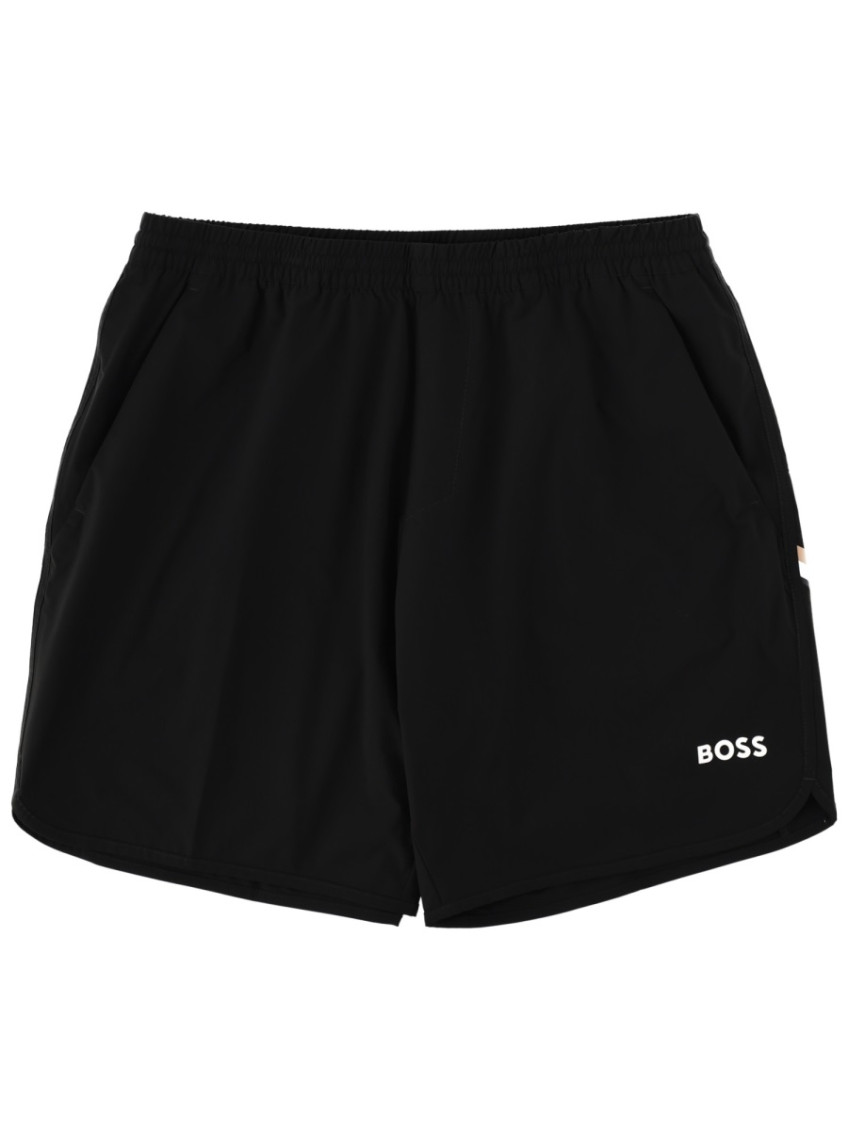 Black Logo Shorts