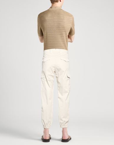 Man Pants Beige Size 30 Cotton, Elastane