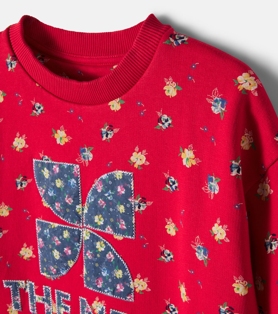 Amapola cotton sweatshirt and shorts set