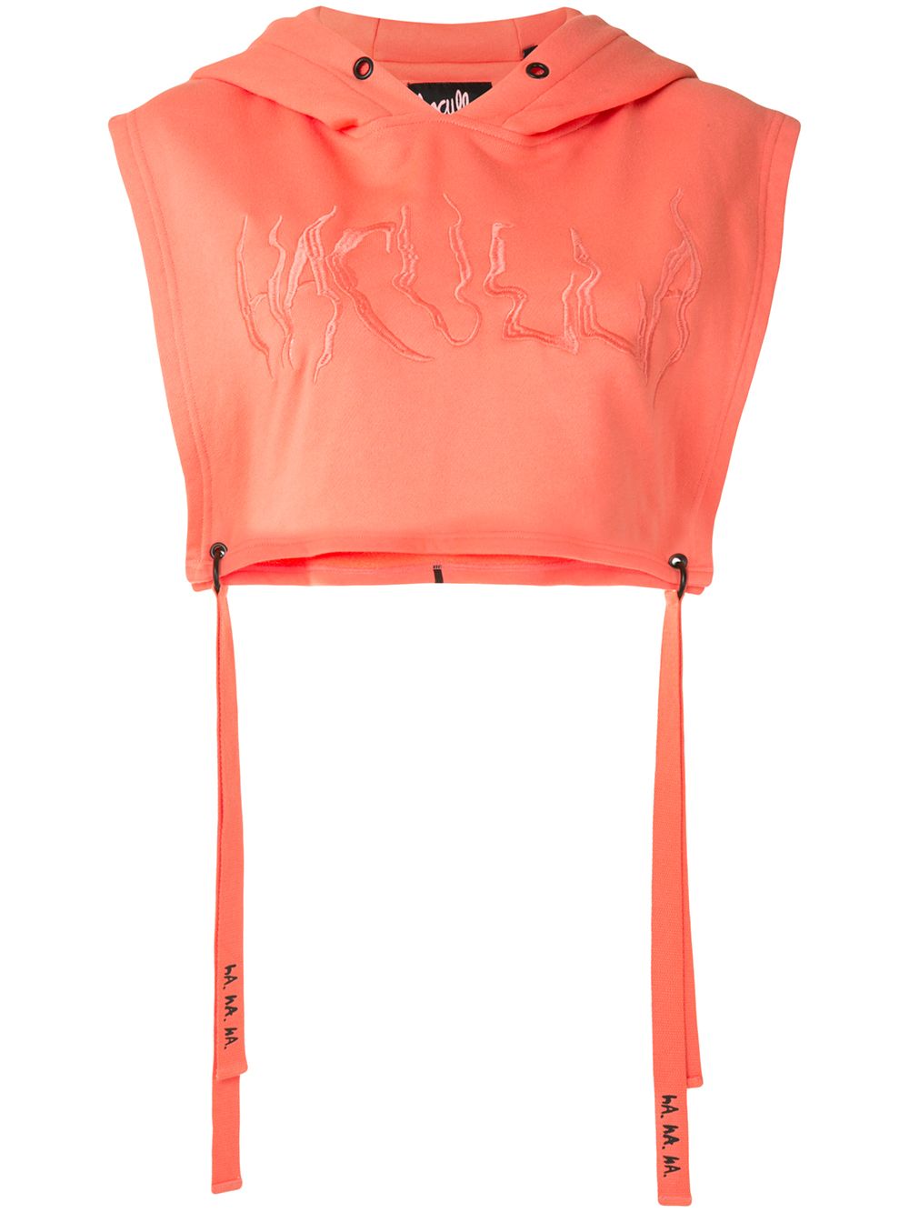Signature cropped hoodie - Orange