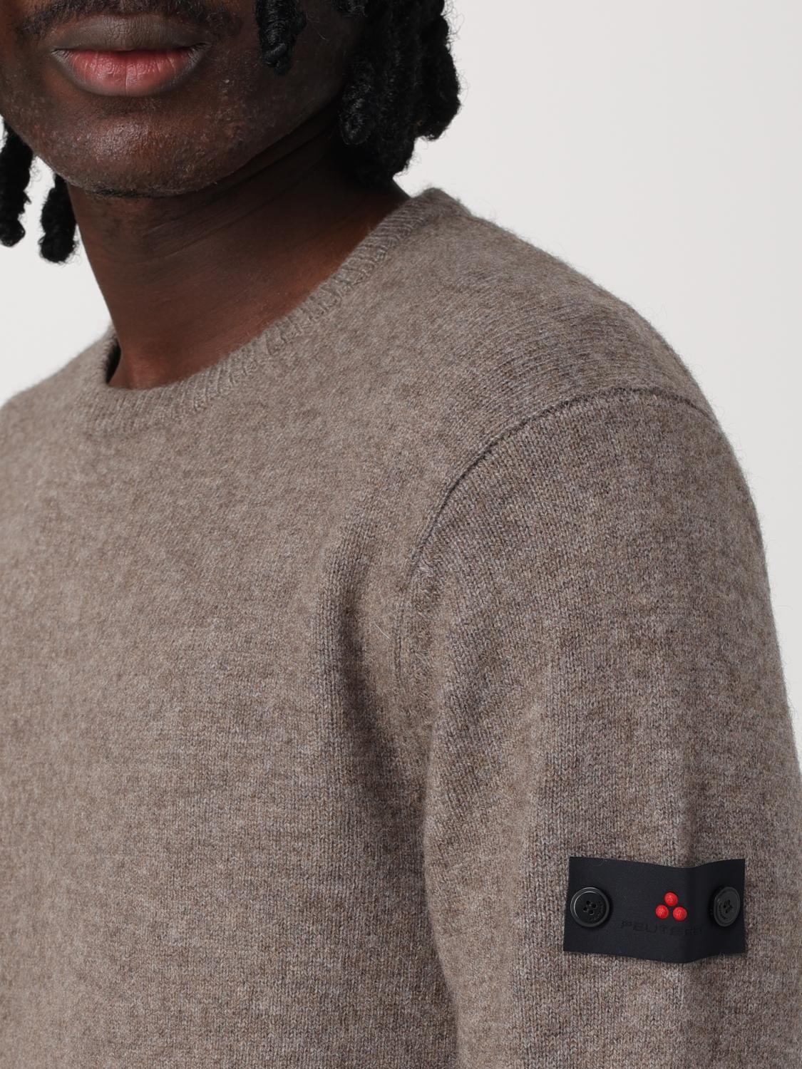 Detachable-logo sweater - Grey