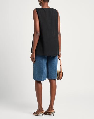 Woman Top Black Size 10 Cotton