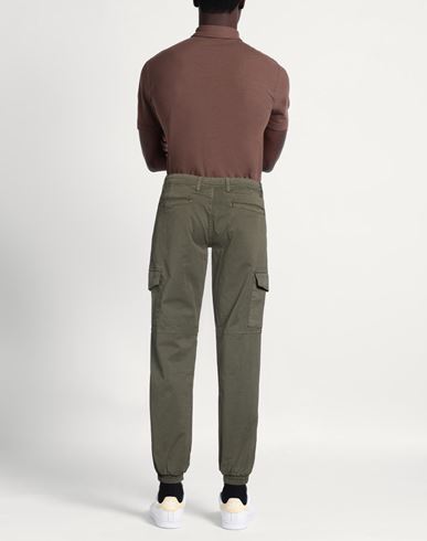 Man Pants Military green Size 29 Cotton, Elastane