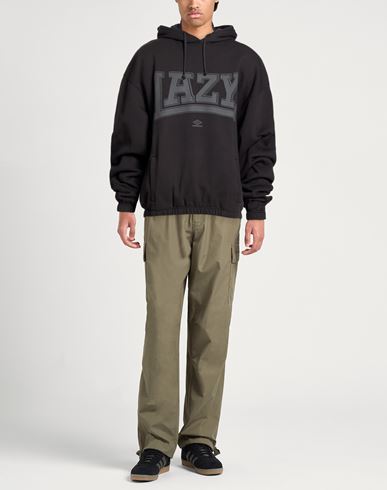 Man Sweatshirt Black Size M Cotton
