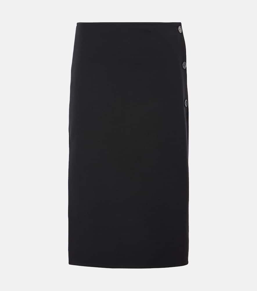 Courrèges Wool-blend midi skirt
