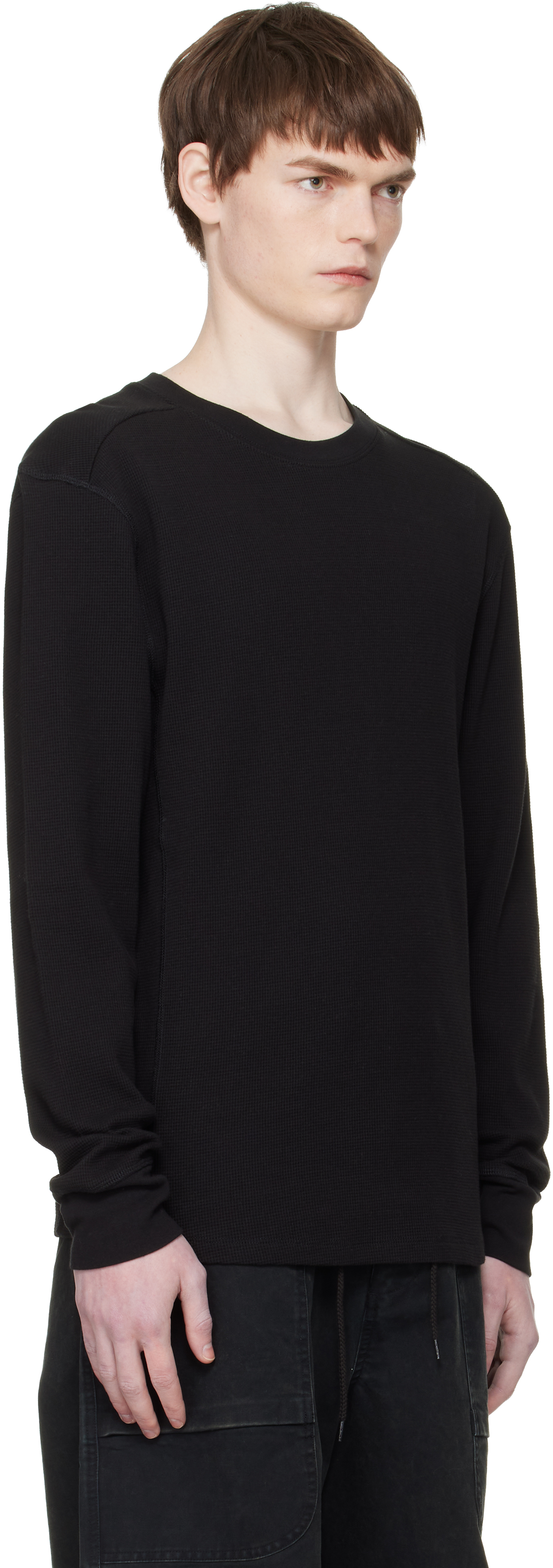 Black Thermal Long Sleeve T-shirt