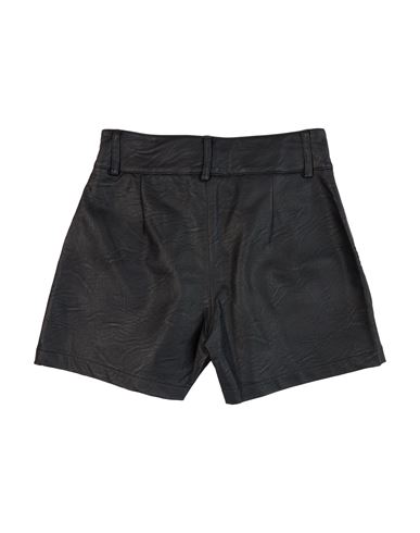Gaudì Kid Girl Shorts & Bermuda Shorts Black Size 10 Polyurethane, Polyester