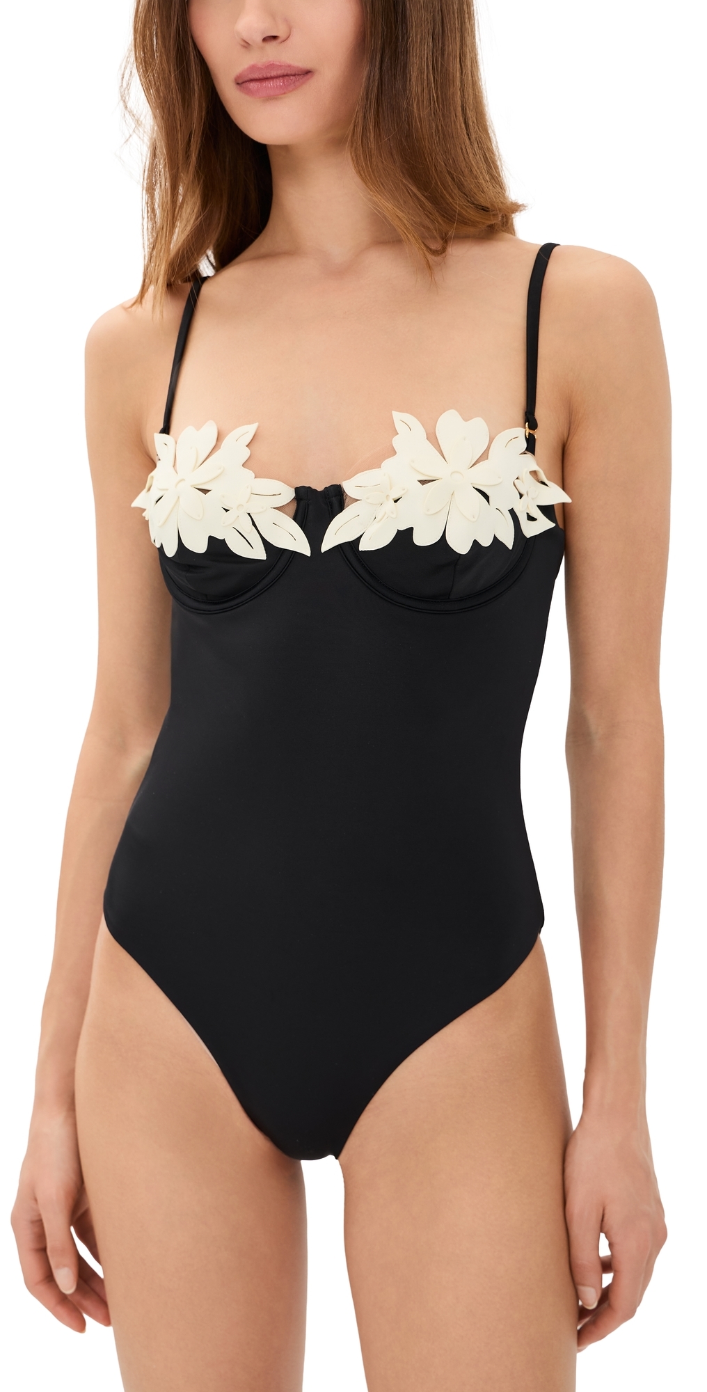Aura One Piece Swimsuit Black/Ivory