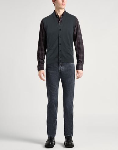 Man Cardigan Lead Size 36 Cotton