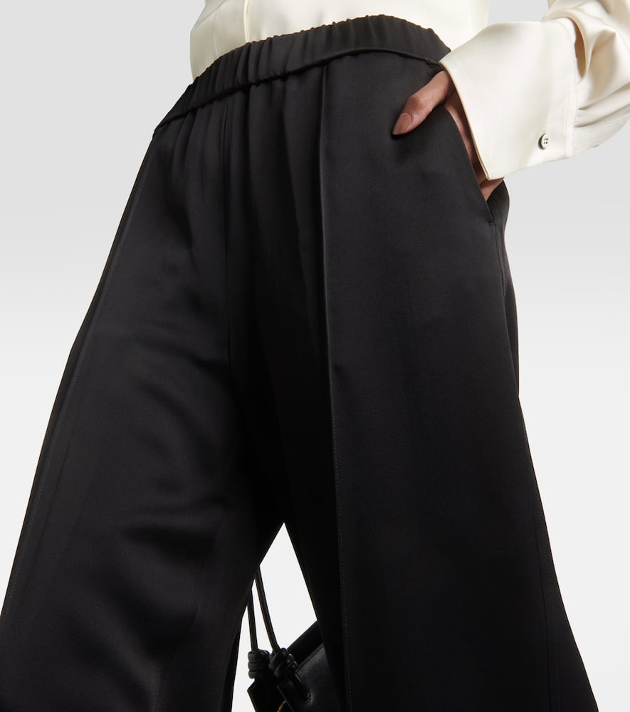 High-rise straight pants