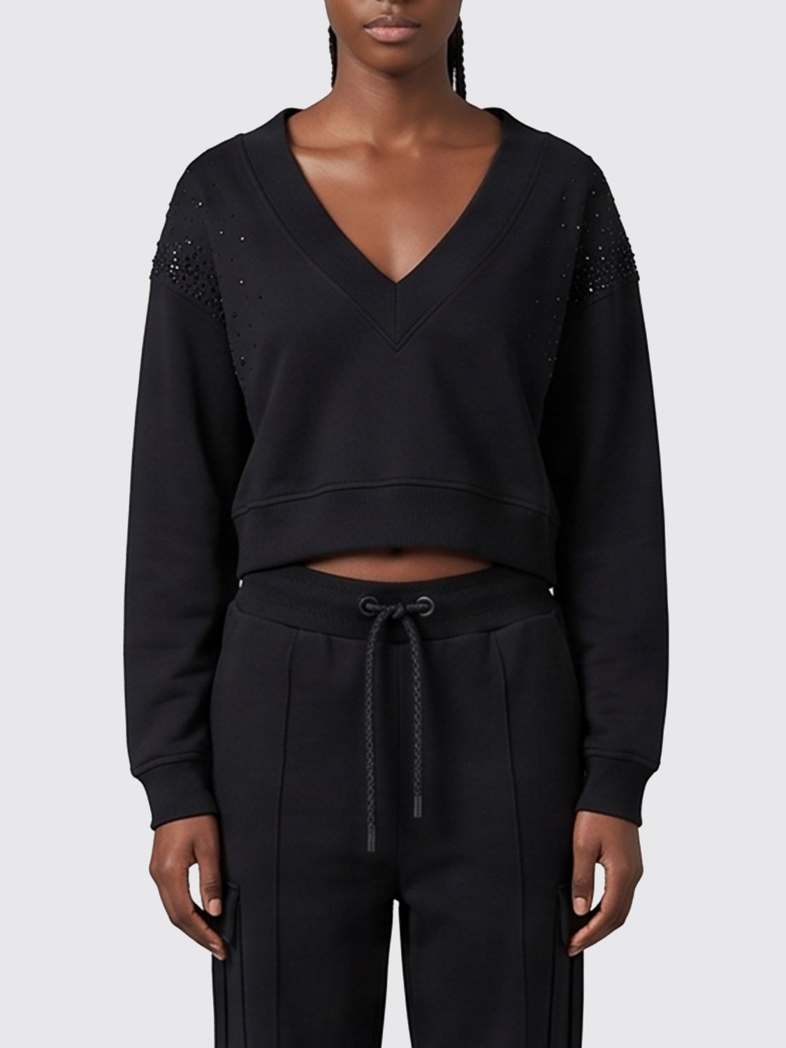 Sweatshirt Woman color Black