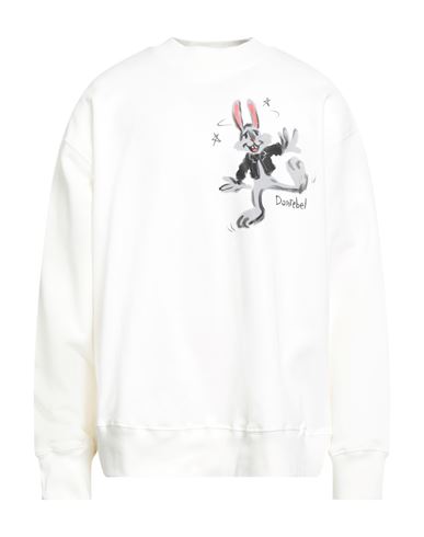 Man Sweatshirt White Size XS Cotton